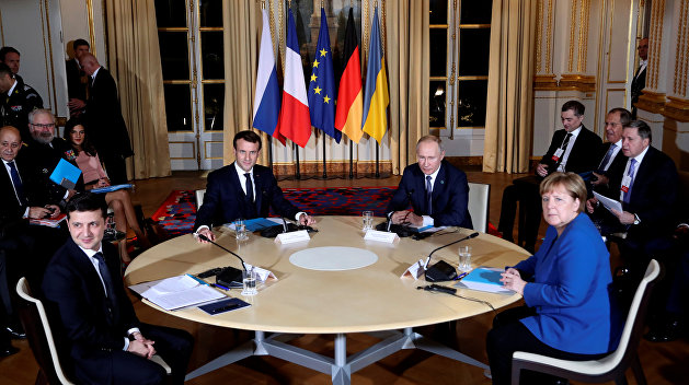 Schůzka tzv. normandské čtyřky v prosinci 2019 v Paříži